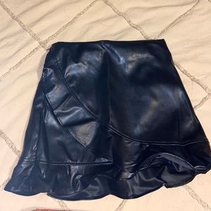Fake leather SHEIN skirt girls fits large